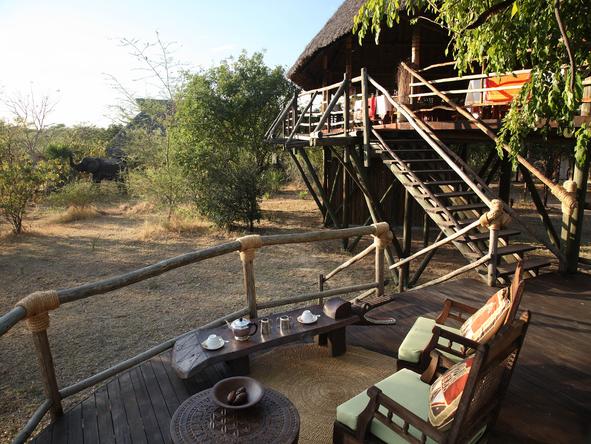 Selous Safari Camp - deck
